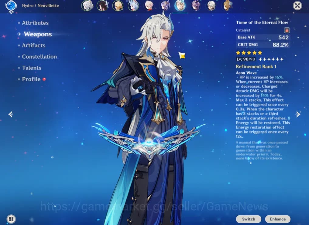 Genshin Impact Accounts ASIA|AR 57|7 Limited+8(*5Weapon)|(Columbina,Neuvil image 5