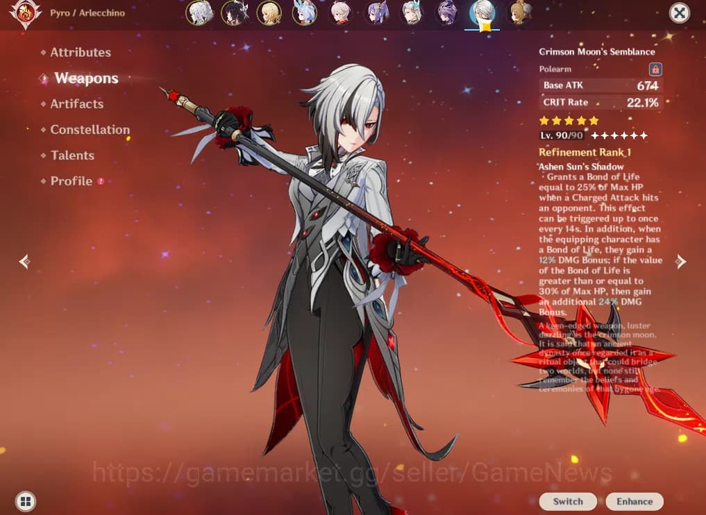 Genshin Impact Accounts ASIA|AR 57|7 Limited+8(*5Weapon)|(Columbina,Neuvil image 6