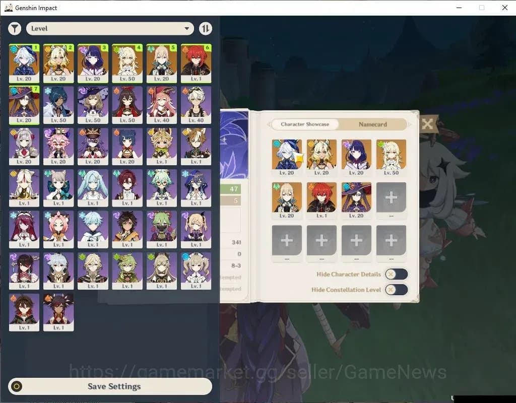 Genshin Impact Accounts Asia |AR 47|3 Limited+2(*5Wep)|Furina+Sign,Raiden, image 1