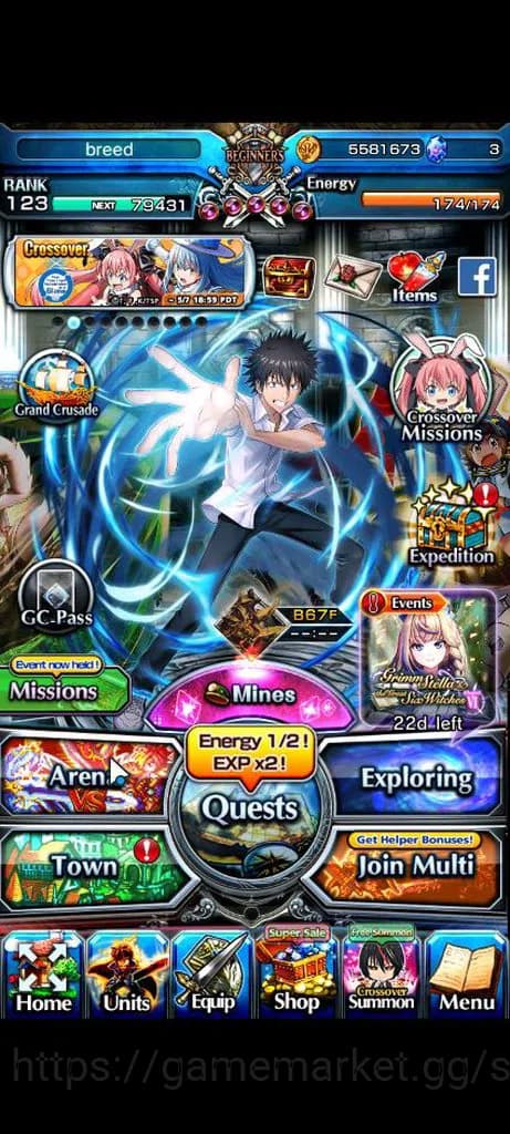 Grand Summoners Accounts Global|Rank 123|23 Ascend+11 TW|[Sayaka,Touma,Momo image 1