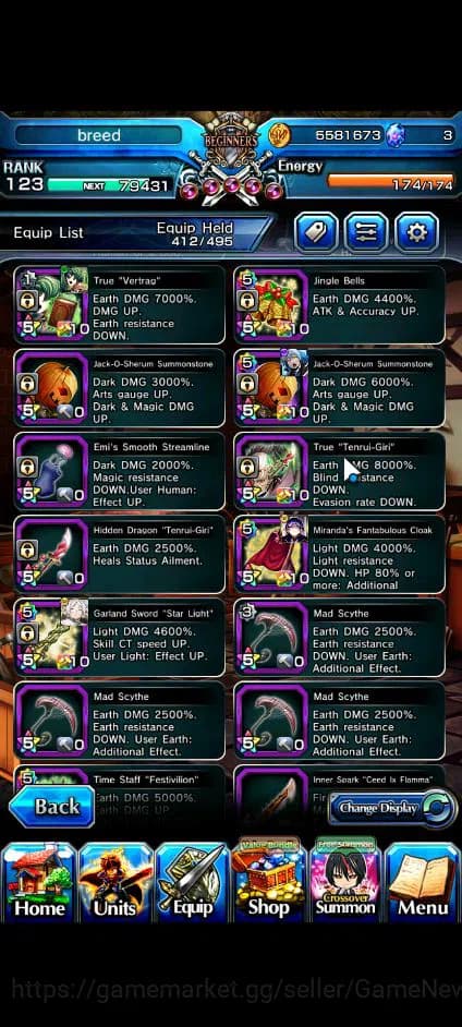 Grand Summoners Accounts Global|Rank 123|23 Ascend+11 TW|[Sayaka,Touma,Momo image 11