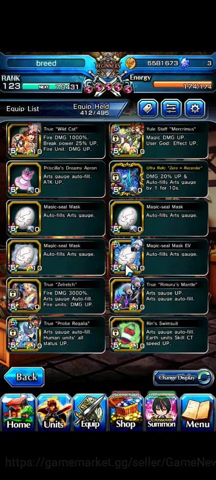 Grand Summoners Accounts Global|Rank 123|23 Ascend+11 TW|[Sayaka,Touma,Momo image 2