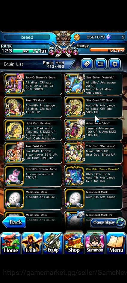 Grand Summoners Accounts Global|Rank 123|23 Ascend+11 TW|[Sayaka,Touma,Momo image 3