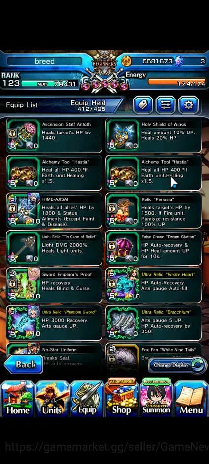 Grand Summoners Accounts Global|Rank 123|23 Ascend+11 TW|[Sayaka,Touma,Momo image 5