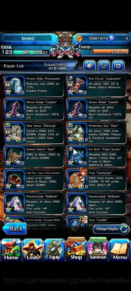 Grand Summoners Accounts Global|Rank 123|23 Ascend+11 TW|[Sayaka,Touma,Momo image 7