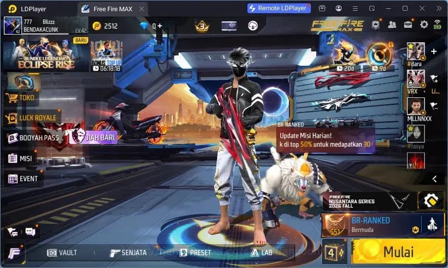 Free Fire Accounts Indonesia | Vault 73 | Gun M1014 Scorpio Shatter L image 1