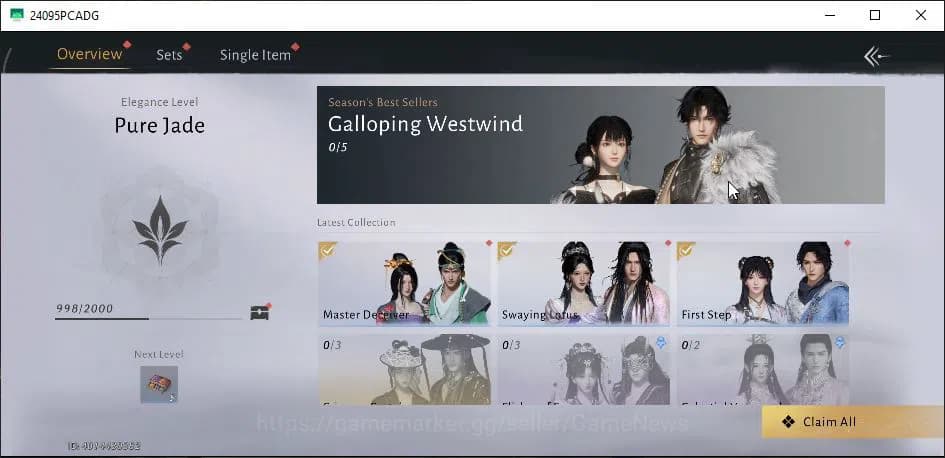 Where Winds Meet Accounts GLOBAL|Lv 5|GS 3671| 1 Harmonic Core |Nameless Swo image 2