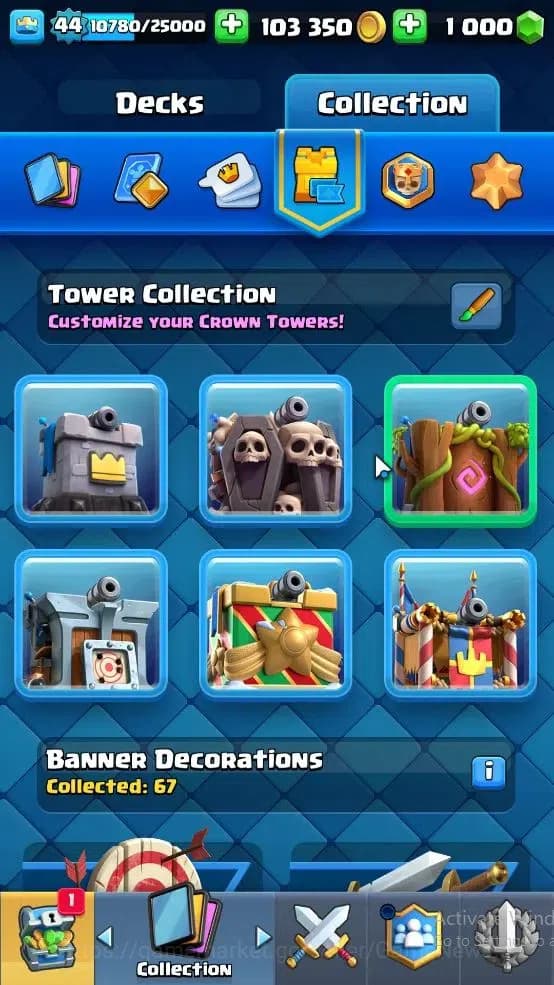 Clash Royale Accounts Lv 44|Trophy 9148|KTL 14|Limited Skin|Card 121|4 H image 17