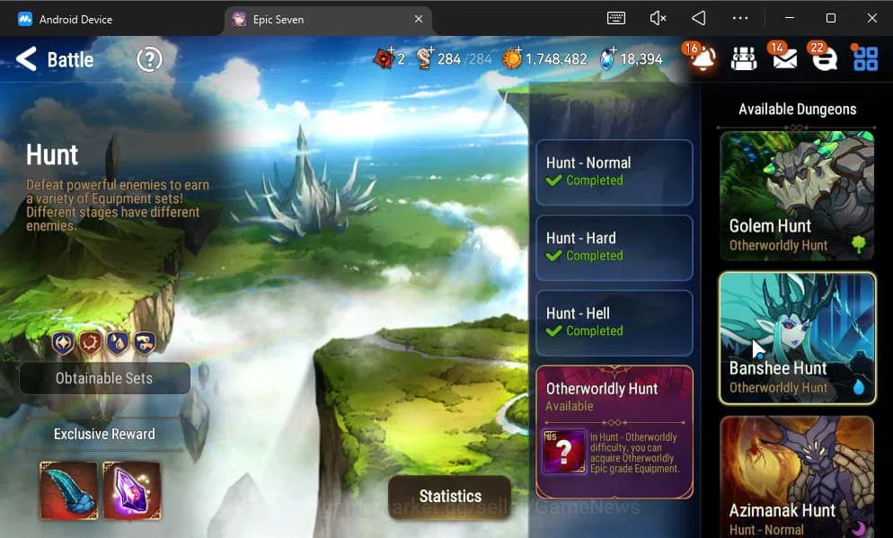 Epic Seven Accounts GLOBAL UNVERIF|New Era|4 ML(TE Kayron, ALaika, RRo image 16