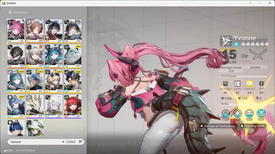 Arknights: Endfield Accounts ASIA | lv 30, Yvonne, Ardelia, lastrite, WP 6s 3, image 4