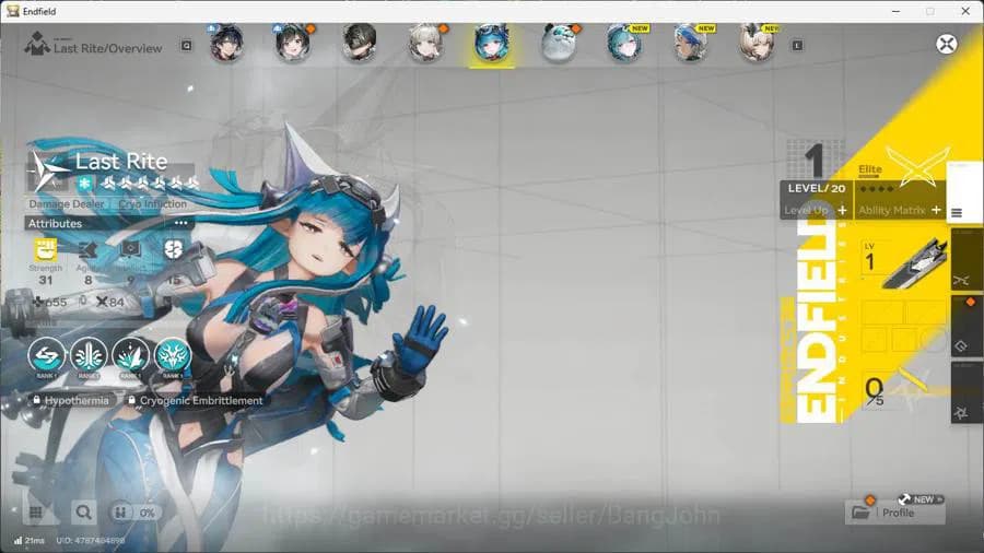 Arknights: Endfield Accounts ASIA | lv 30, Yvonne, Ardelia, lastrite, WP 6s 3, image 7