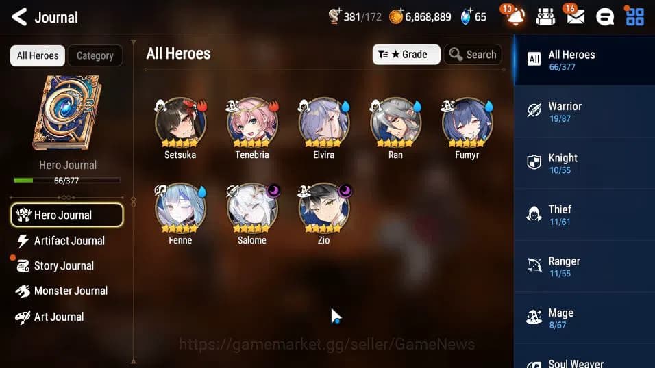 Epic Seven Accounts GLOBAL UNVERIF|New Era|2 ML(Salome, Zio)+Setsuka, image 18
