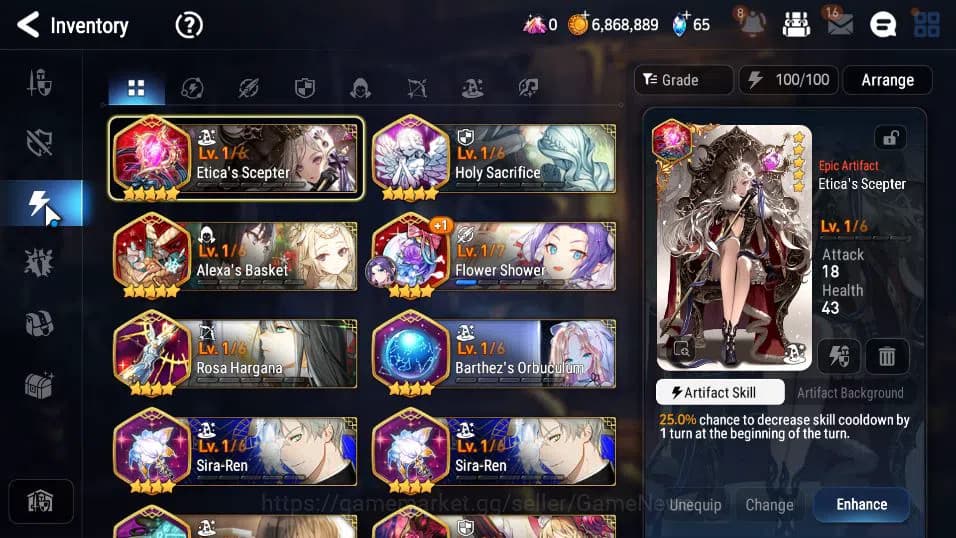 Epic Seven Accounts GLOBAL UNVERIF|New Era|2 ML(Salome, Zio)+Setsuka, image 8