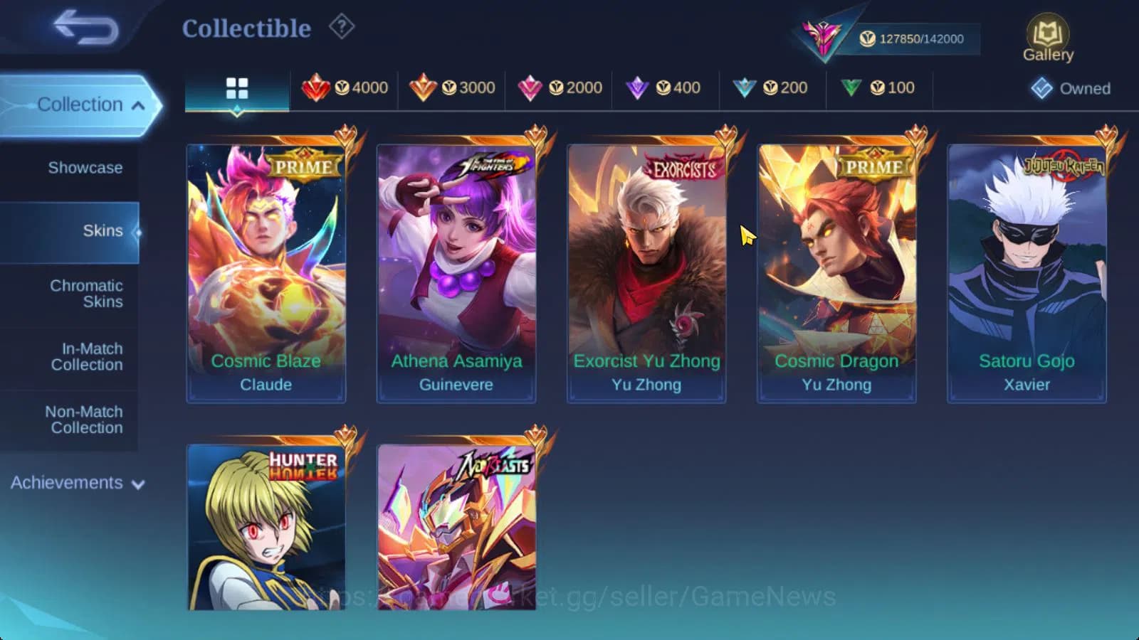 Mobile Legends: Bang Bang Accounts Hero 130|Skin 344|Legend Franco,JJK Xavier,HXH Jul image 10