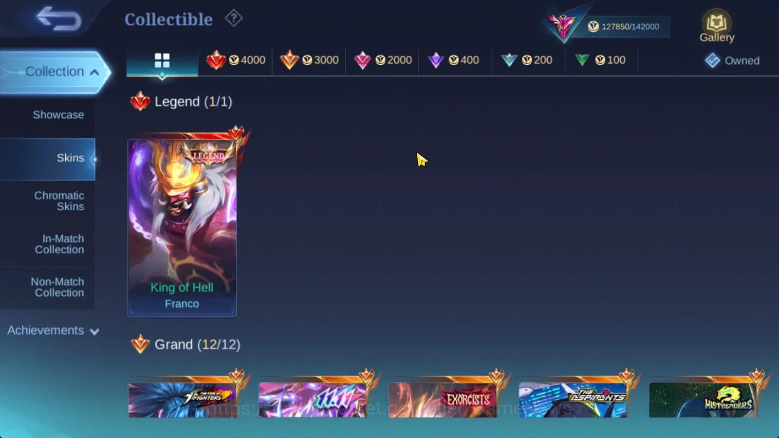 Mobile Legends: Bang Bang Accounts Hero 130|Skin 344|Legend Franco,JJK Xavier,HXH Jul image 8