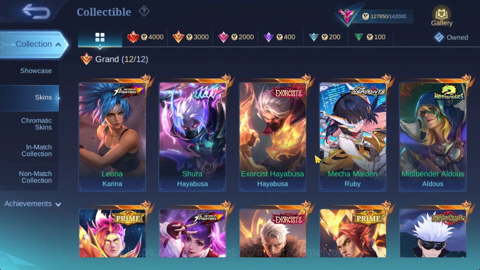 Mobile Legends: Bang Bang Accounts Hero 130|Skin 344|Legend Franco,JJK Xavier,HXH Jul image 9