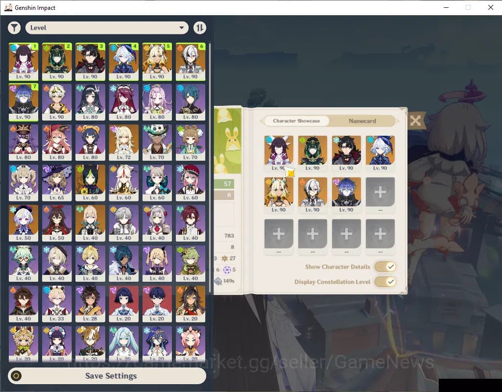 Genshin Impact Accounts ASIA|AR 57|7Limited+8(*5Wep)|(Nefer,Arlecch)Sign,C image 1