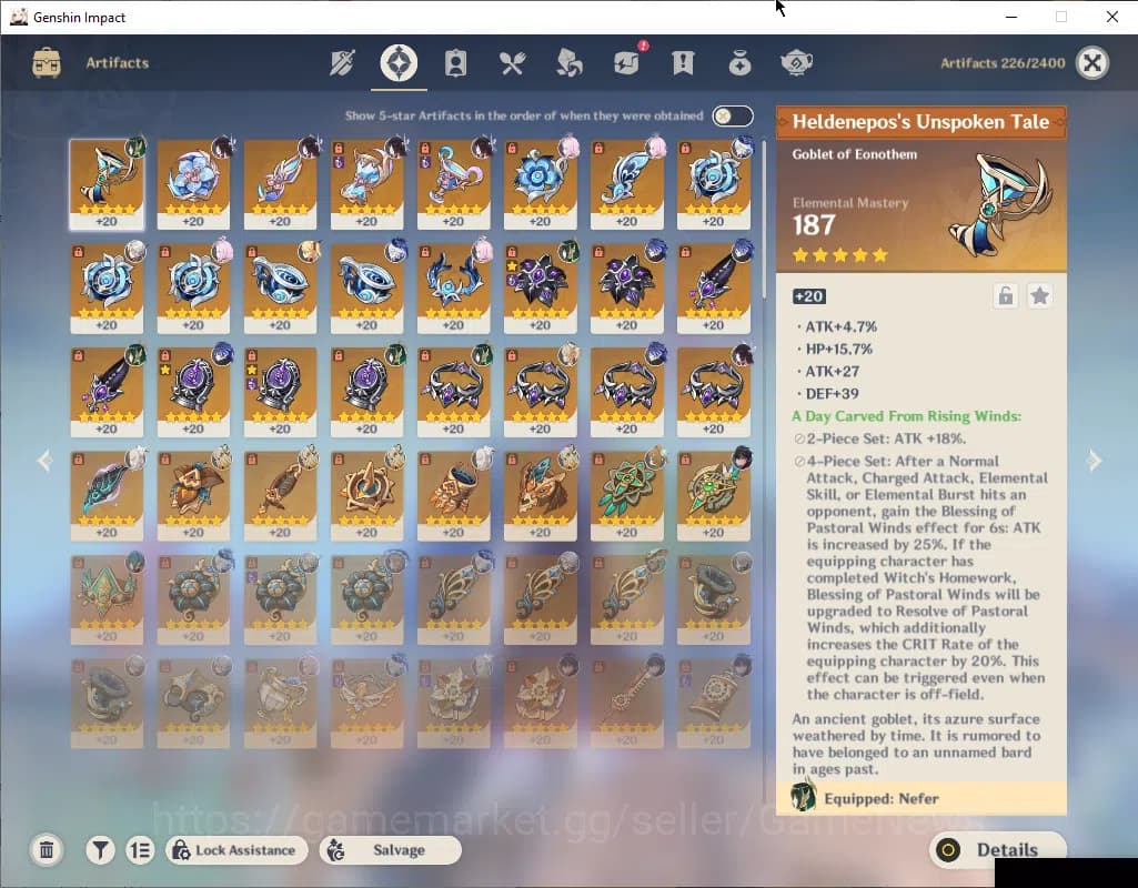 Genshin Impact Accounts ASIA|AR 57|7Limited+8(*5Wep)|(Nefer,Arlecch)Sign,C image 6