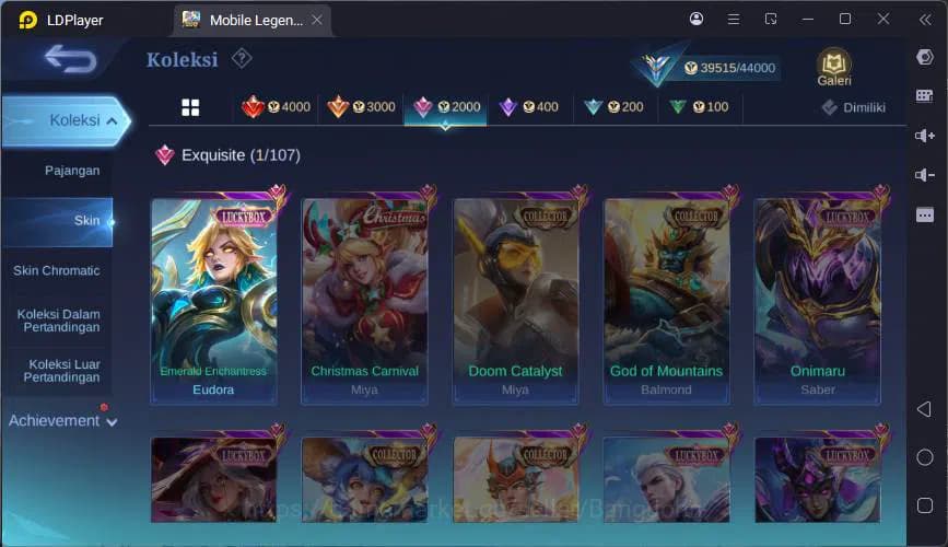 Mobile Legends: Bang Bang Accounts Global|Hero 115|Skin 190|Kof Karina,Lucky Eudora,L image 18