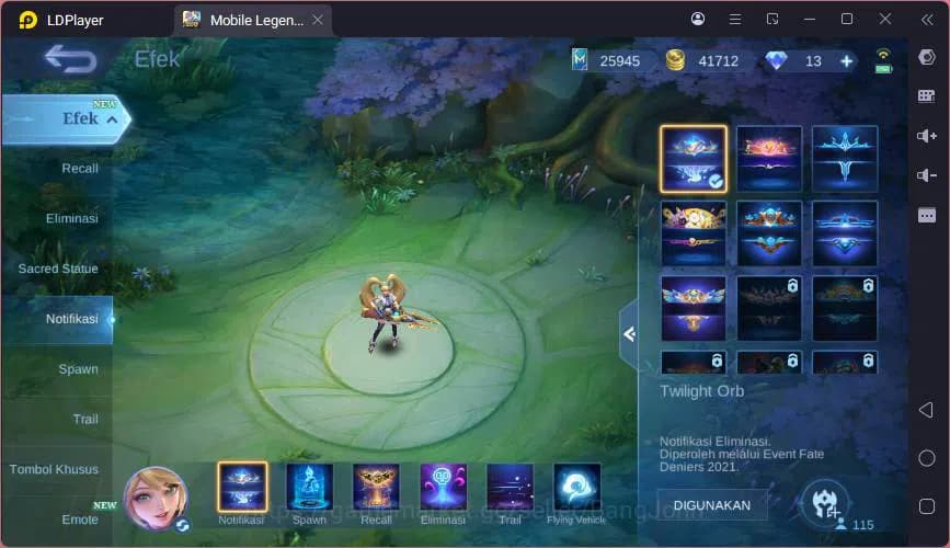 Mobile Legends: Bang Bang Accounts Global|Hero 115|Skin 190|Kof Karina,Lucky Eudora,L image 5