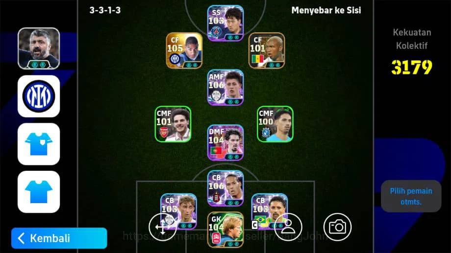 eFootball Accounts power 3179 | Adriano pes, van djik show time, gull image 1