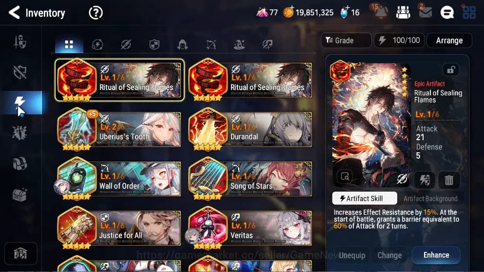 Epic Seven Accounts GLOBAL Unverif|NewEra|6 ML(RoLight,SECeline,MKawer image 8