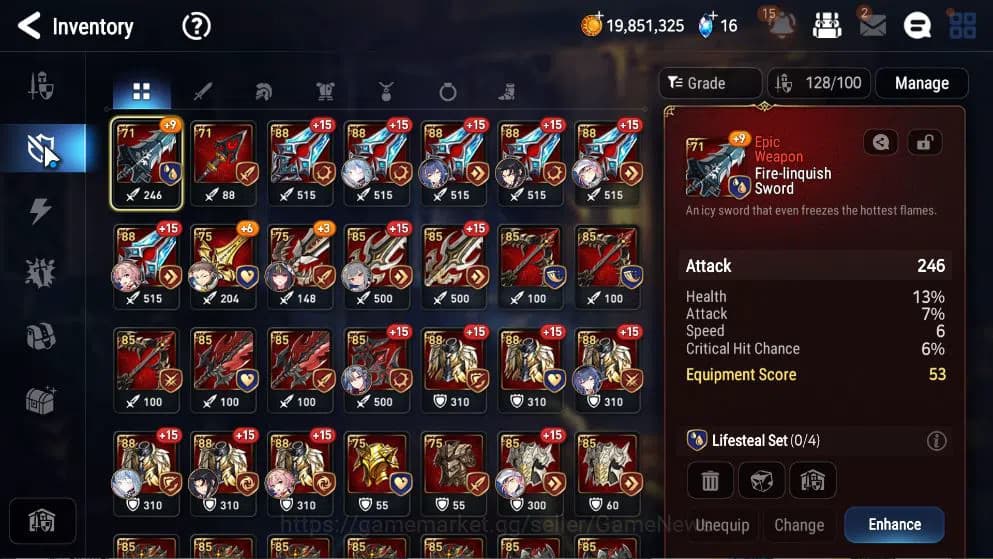 Epic Seven Accounts GLOBAL Unverif|NewEra|6 ML(RoLight,SECeline,MKawer image 9