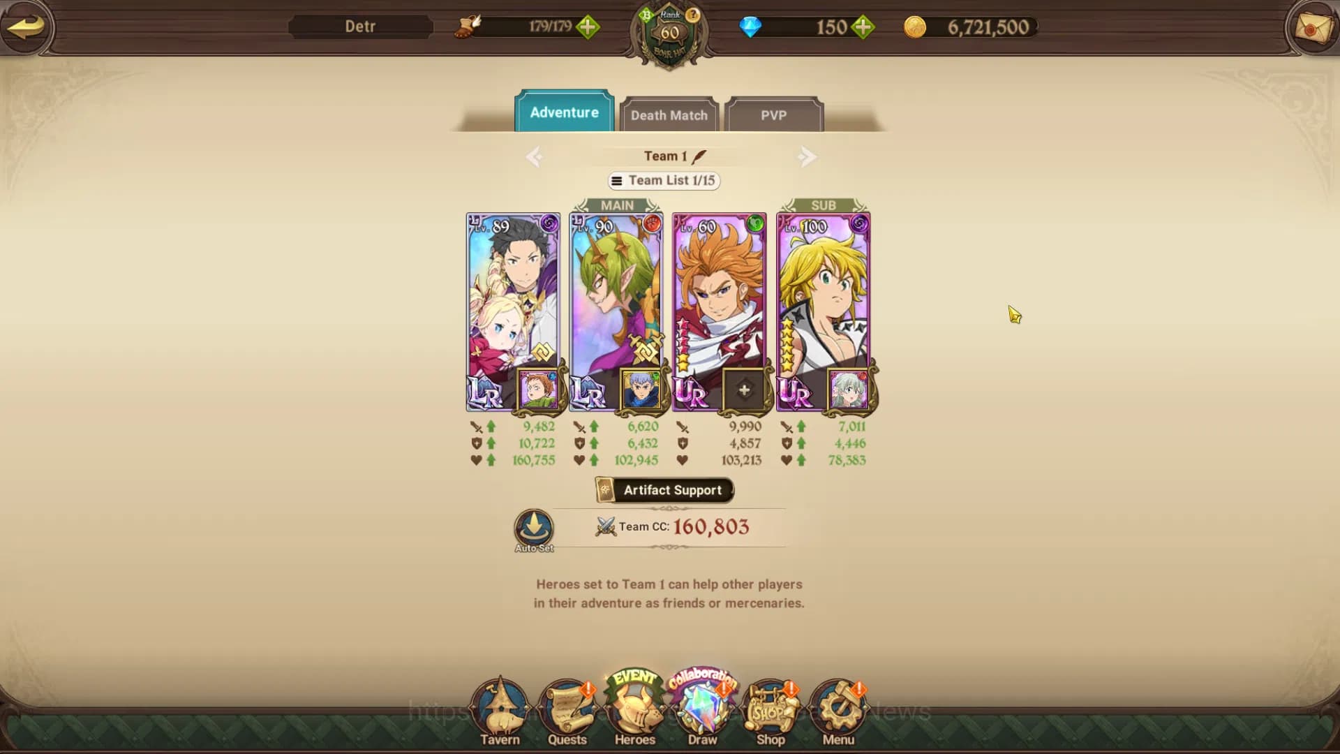 The Seven Deadly Sins: Grand Cross Accounts Global|1,114M CC|Chapter 4|2LR+5UR+Collab|Helbram, image 12