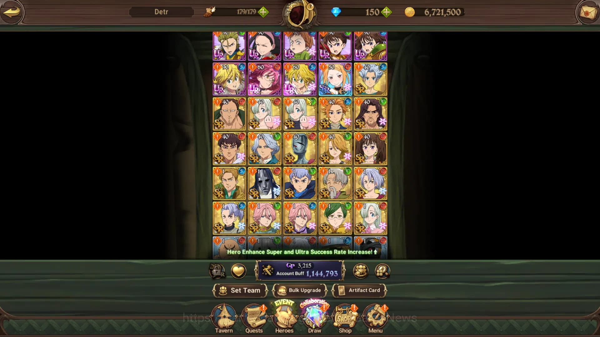 The Seven Deadly Sins: Grand Cross Accounts Global|1,114M CC|Chapter 4|2LR+5UR+Collab|Helbram, image 13