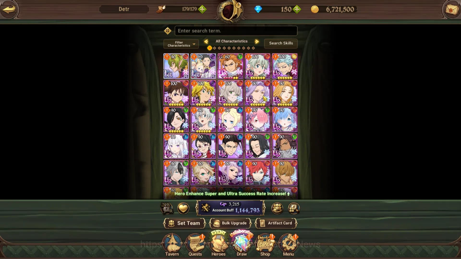 The Seven Deadly Sins: Grand Cross Accounts Global|1,114M CC|Chapter 4|2LR+5UR+Collab|Helbram, image 15