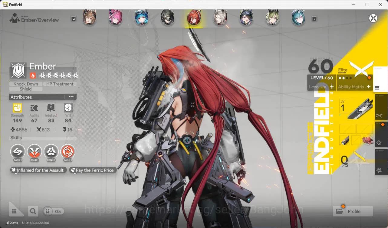 Arknights: Endfield Accounts ASIA | MID GAME | Laevatain +Sign | Gilberta + Sig image 10