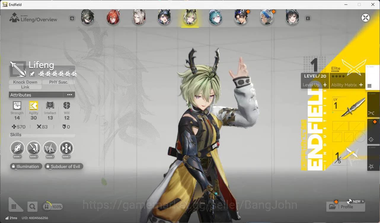 Arknights: Endfield Accounts ASIA | MID GAME | Laevatain +Sign | Gilberta + Sig image 13