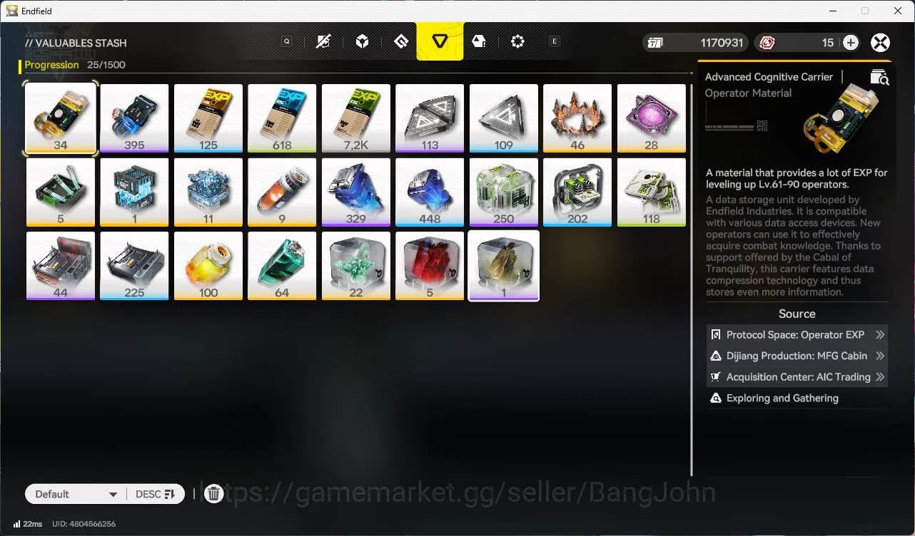 Arknights: Endfield Accounts ASIA | MID GAME | Laevatain +Sign | Gilberta + Sig image 17