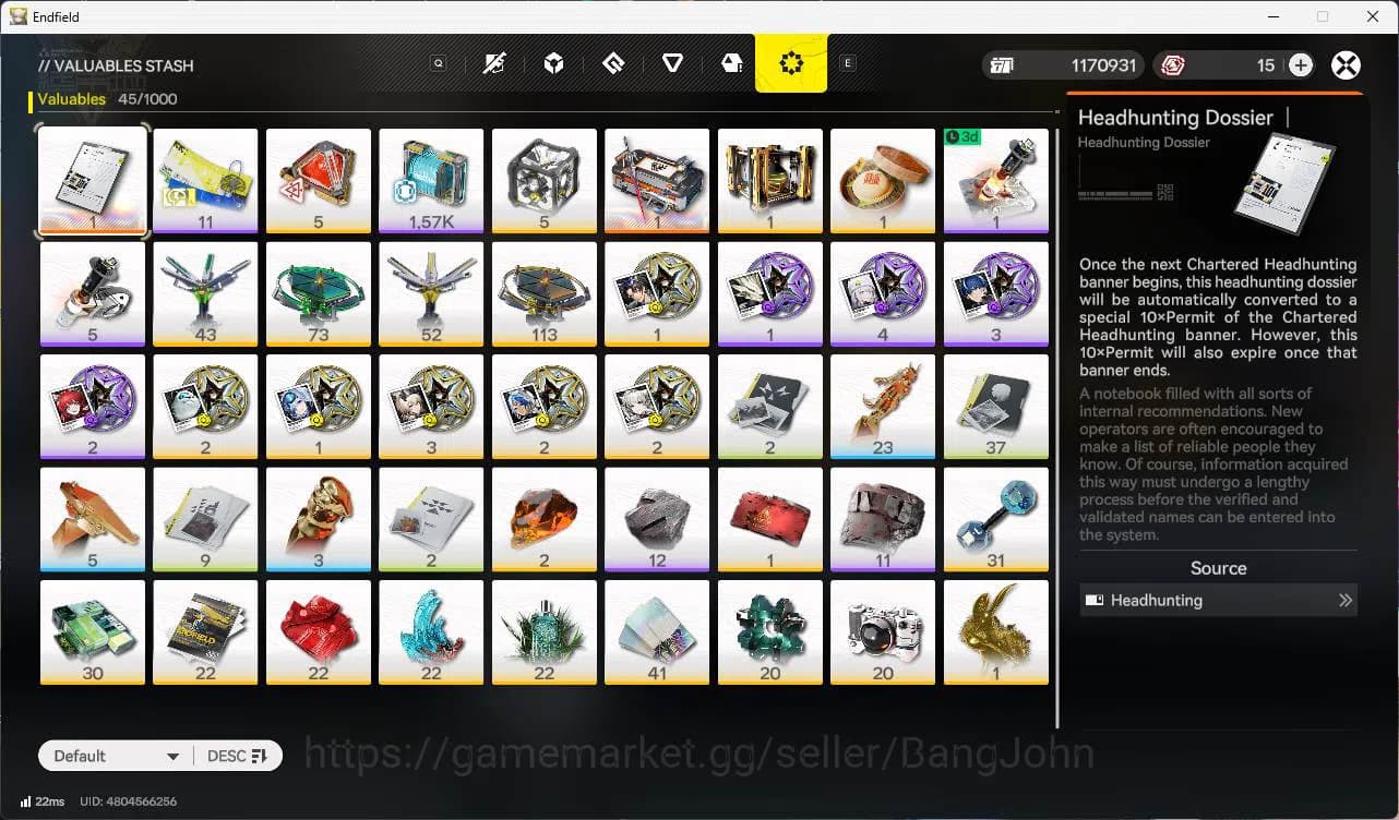 Arknights: Endfield Accounts ASIA | MID GAME | Laevatain +Sign | Gilberta + Sig image 19