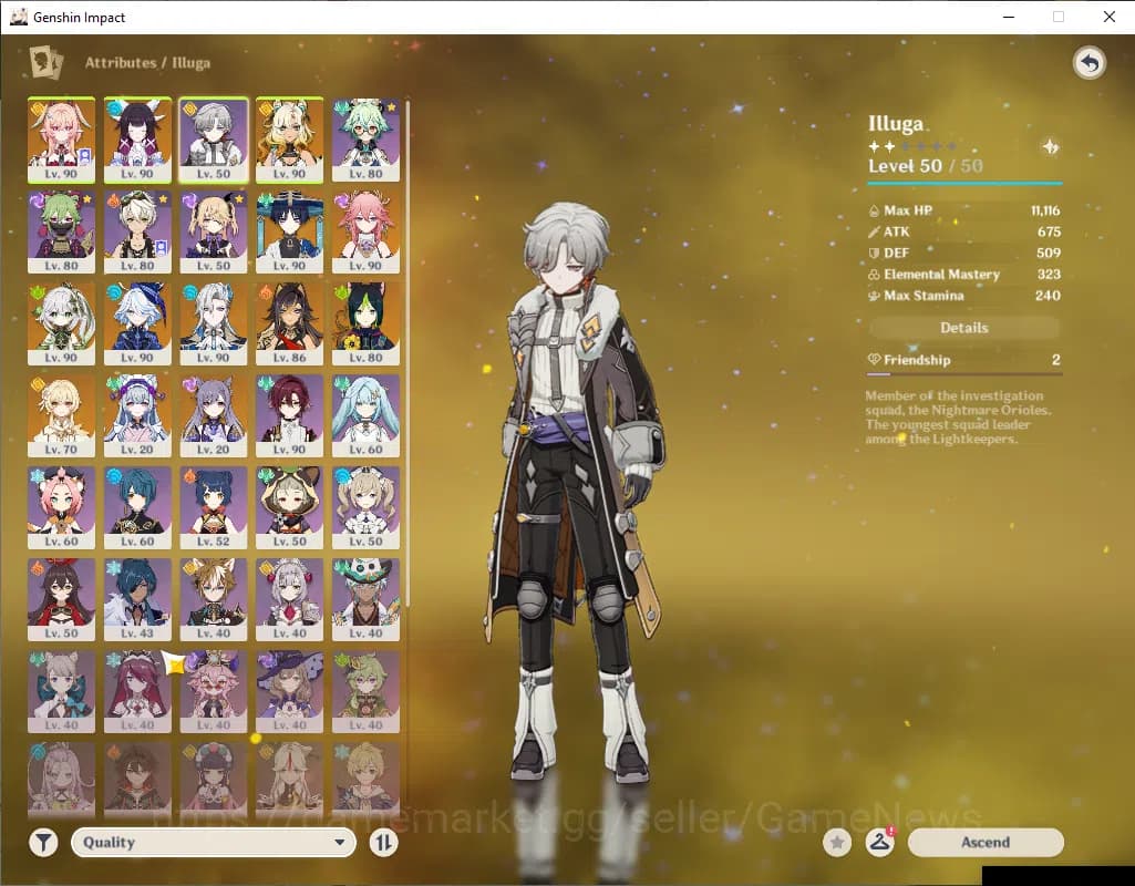 Genshin Impact Accounts ASIA|AR57|8Limited+8(*5WEP)|(Kinnea,Neuvillete,Yae image 15