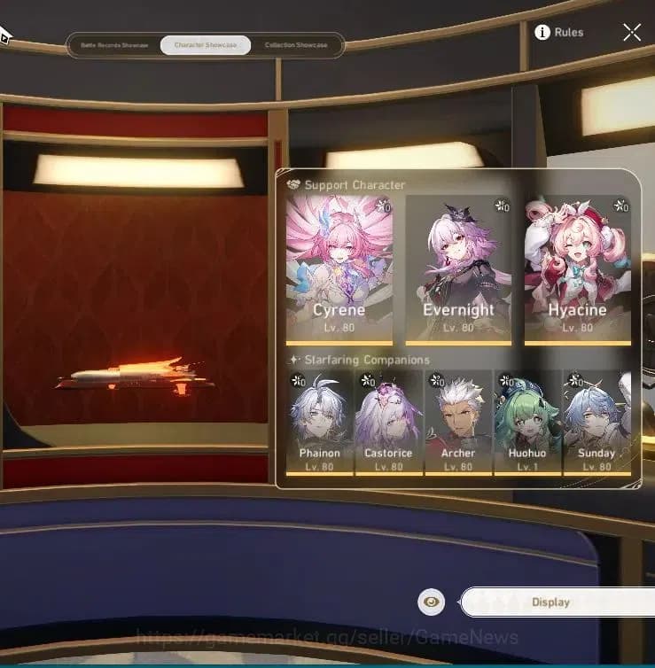 Honkai Star Rail Accounts Asia|TL 66|HyperCarry Team|11 Limited|Casto+Sign,E image 2