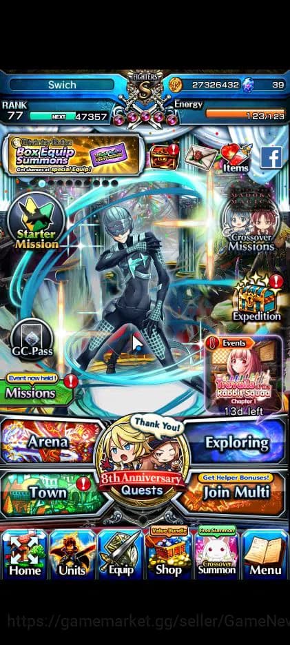 Grand Summoners Accounts Global|Rank 77|16 Ascend|InumutaTW,EmiyaTW,Summer image 1