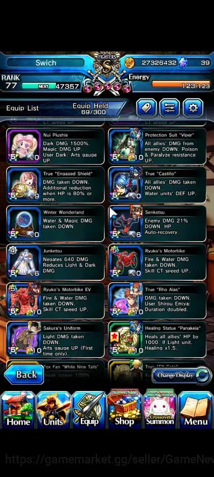 Grand Summoners Accounts Global|Rank 77|16 Ascend|InumutaTW,EmiyaTW,Summer image 11