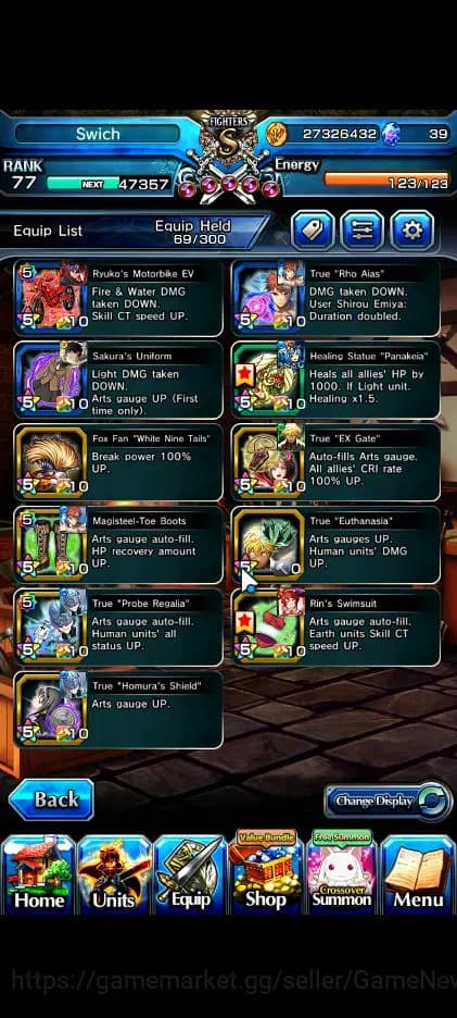 Grand Summoners Accounts Global|Rank 77|16 Ascend|InumutaTW,EmiyaTW,Summer image 12