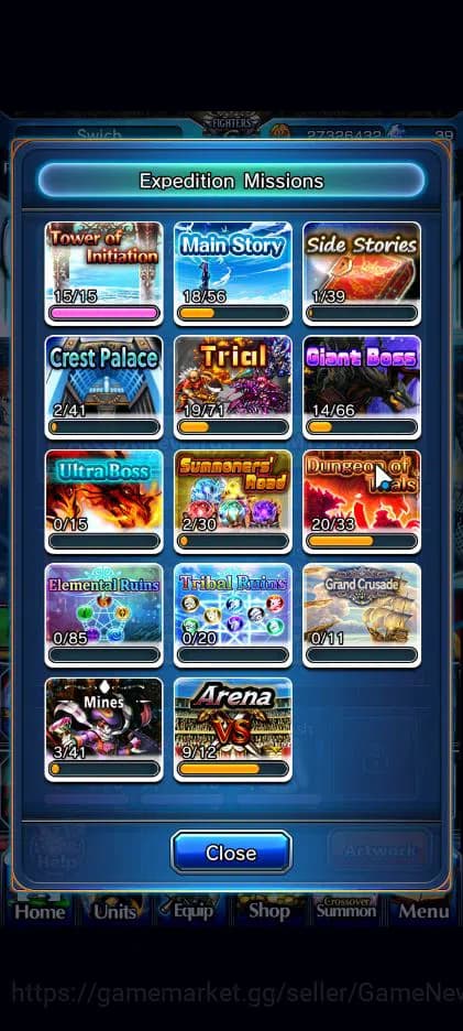 Grand Summoners Accounts Global|Rank 77|16 Ascend|InumutaTW,EmiyaTW,Summer image 13