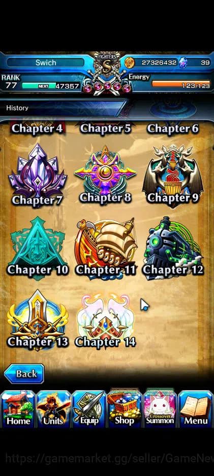 Grand Summoners Accounts Global|Rank 77|16 Ascend|InumutaTW,EmiyaTW,Summer image 15