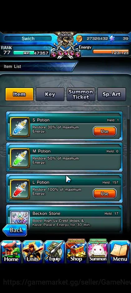 Grand Summoners Accounts Global|Rank 77|16 Ascend|InumutaTW,EmiyaTW,Summer image 2