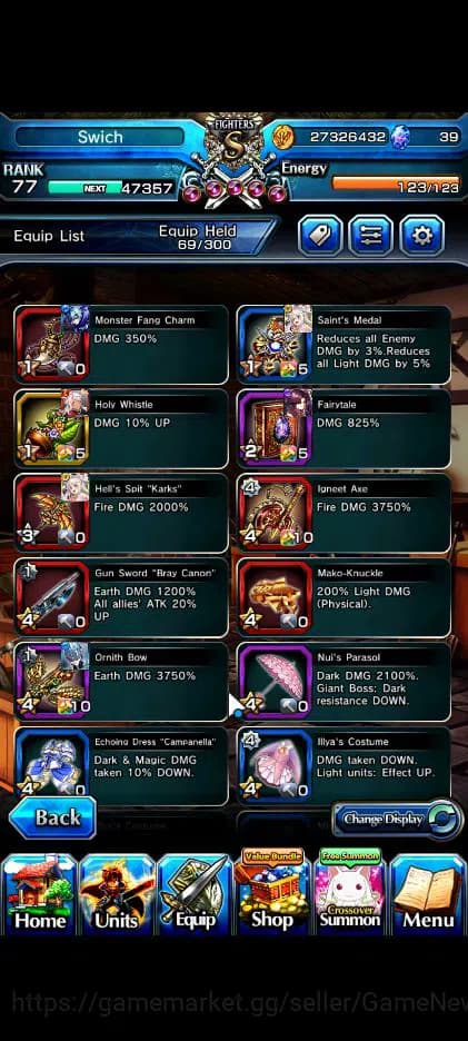 Grand Summoners Accounts Global|Rank 77|16 Ascend|InumutaTW,EmiyaTW,Summer image 7