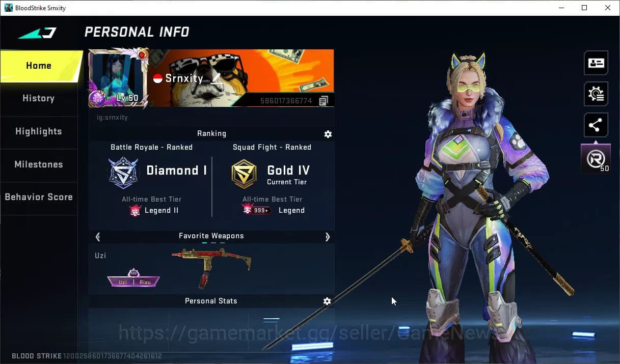 Blood Strike Accounts ASIA|18 ULTRA[Hank,Zero,MP5-Anhilation,MCX,FN2000, image 1