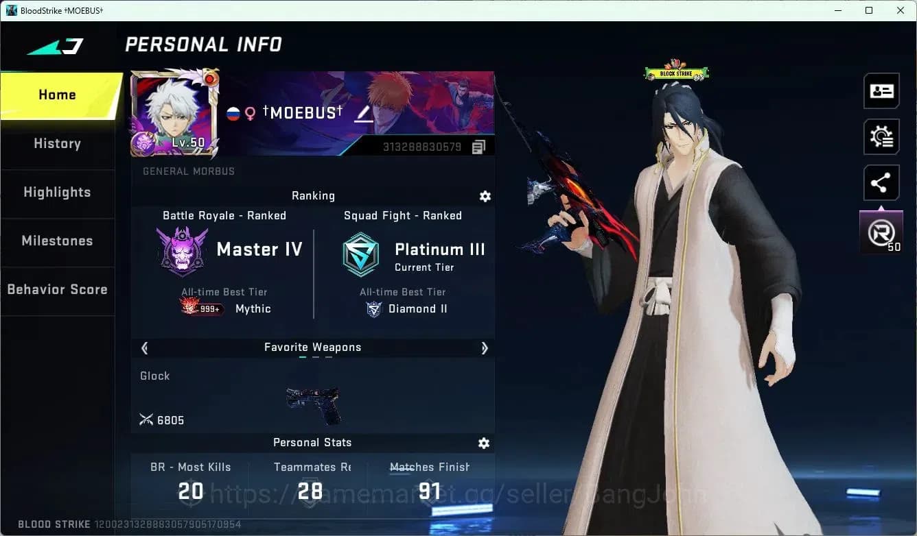 Blood Strike Accounts ASIA | 4 Collab Skins | 1 Eternal Skins | 3 Limite image 19