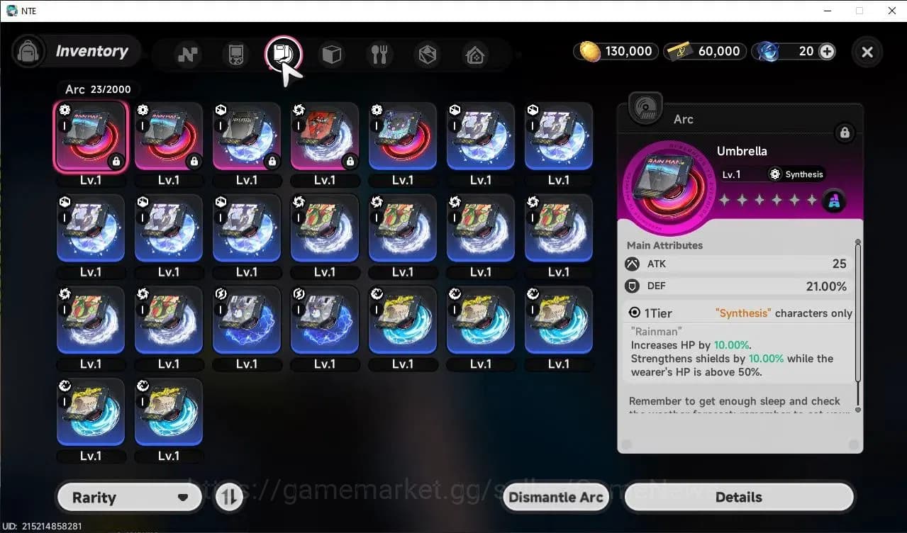Neverness to Everness Accounts GLOBAL NA|HL 3|1 SSR Meta Nanally +1 S-Class Char image 6