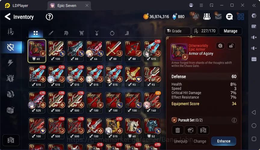 Epic Seven Accounts Global | Straze | Setsuka | Sigret | Muwi | Rinak image 13