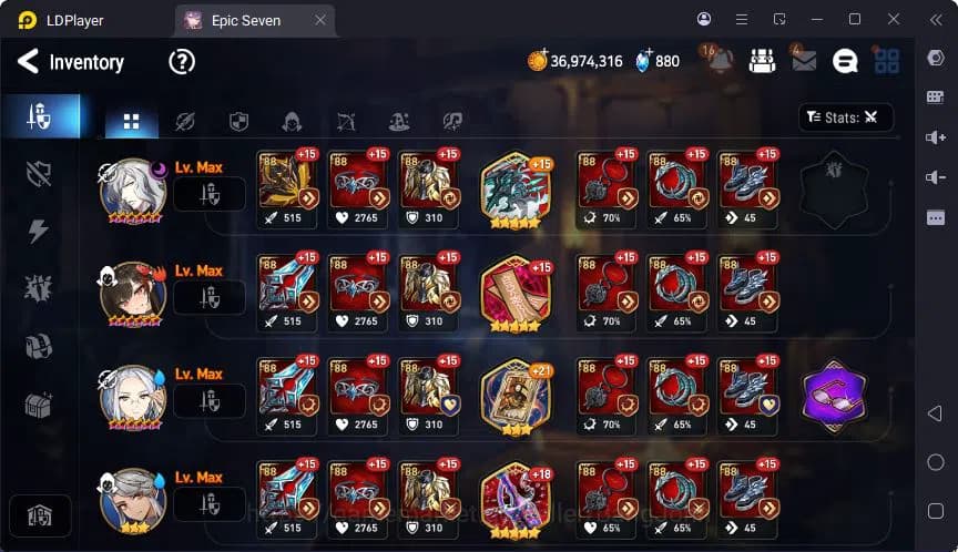 Epic Seven Accounts Global | Straze | Setsuka | Sigret | Muwi | Rinak image 14