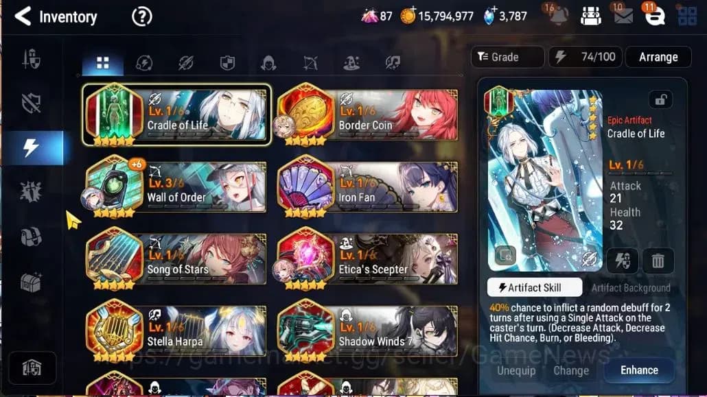 Epic Seven Accounts GLOBAL Unverif|4 ML [LoT Scales,Harsetti,Ruele of image 12