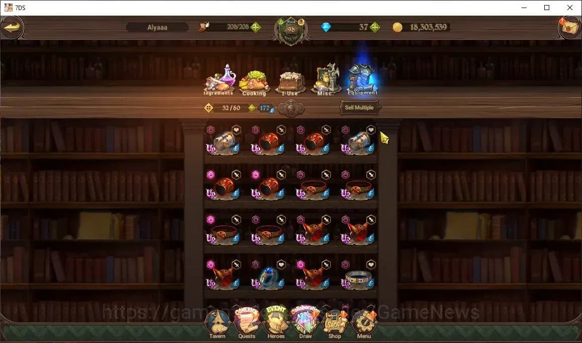 The Seven Deadly Sins: Grand Cross Accounts Asia|4 M CC|1 LR+8 UR+Many Collab|Zeldris2/6,Elime image 20